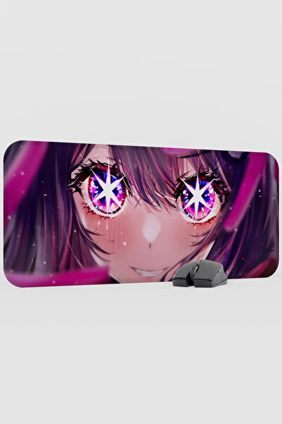 mousepad bastir Oshi No Ko Anime V2 - 70X30 XL Gaming Rubber Non-Slip Base Mo...