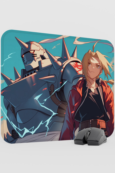 mousepad bastir Fullmetal Alchemist Anime V1 - 48X40 XL Gaming Rubber Non-Sli...