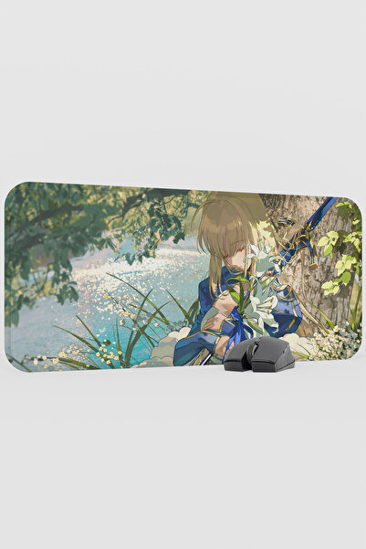 mousepad bastir Fate Anime V1 - 70X30 XL Gaming Rubber Non-Slip Base Mouse Pa...