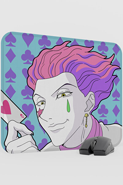 mousepad bastir لوحة ماوس هنتر هنتر أنيمي V3 - 48×40 XL للألعاب مع قاعدة مطاط...