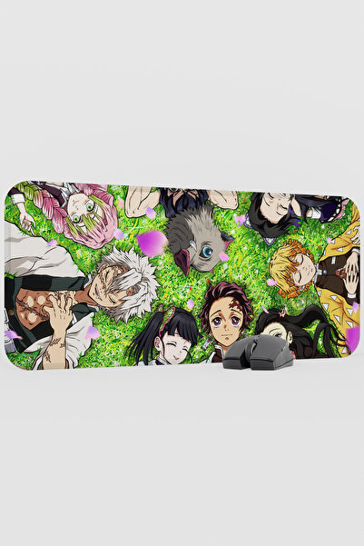 mousepad bastir لوحة ماوس مطاطية كبيرة الحجم مضادة للانزلاق بتصميم أنمي كيميت...