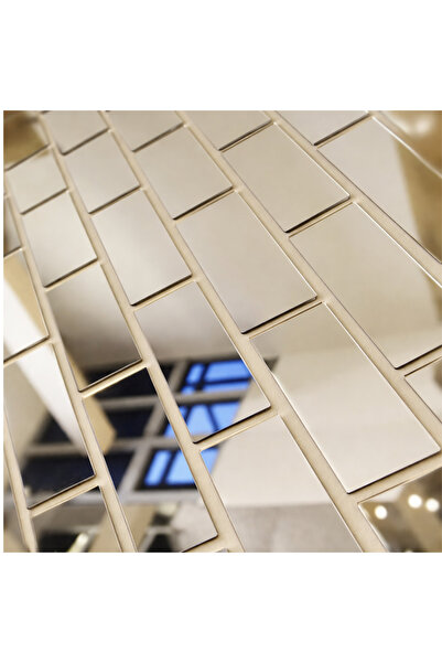 pleksisanati 10 ADET 5x20 Tuğla Desenli Pleksi Ayna Dekoru