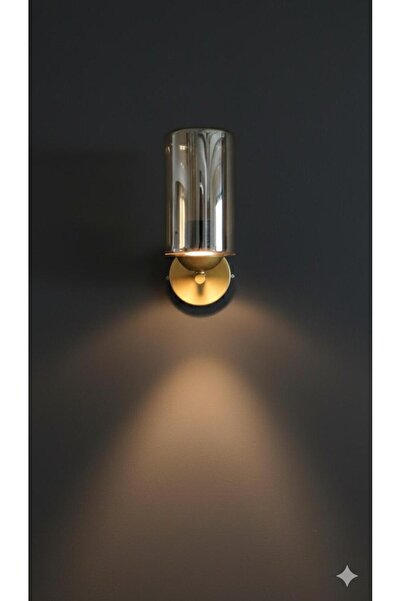 BİAVİZE Gold Glass Decorative Wall Sconce