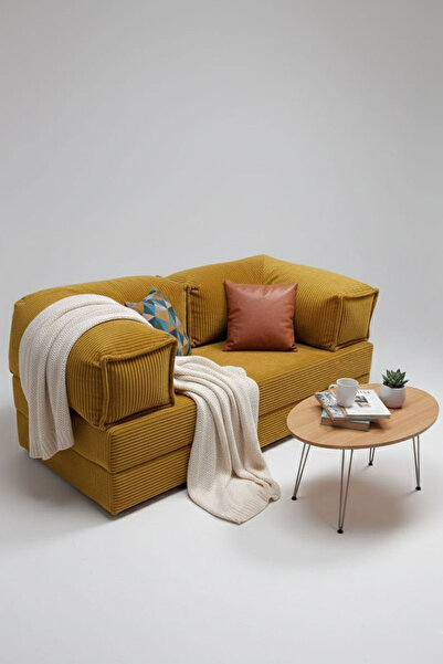 foamly Milano Fitilli Kadife Modüler Köşe Koltuk Kanepe Tamamen Sünger