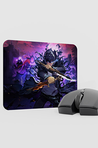 mousepad bastir Solo Leveling Anime V2 - 22X18 Ігрова гумова нековзна підстав...