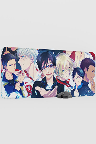 mousepad bastir Yuri on Ice Anime V4 - 90X40 XXL Gaming Rubber Non-Slip Base ...