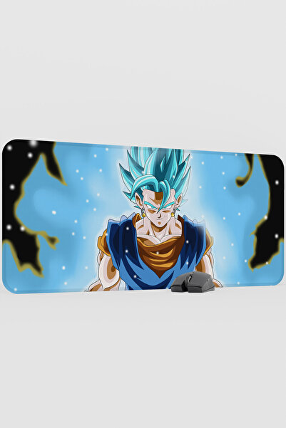 mousepad bastir Dragon Ball Anime V4 - 90x40 XXL Gaming, cauciuc, bază anti-a...