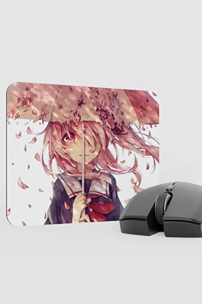 mousepad bastir Mirai Nikki Anime V4 - 22X18 وسادة ماوس مطاطية للألعاب غير قا...