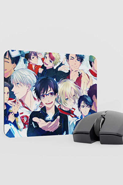 mousepad bastir Yuri on Ice Anime V4 - 22X18 Gaming Rubber Non-Slip Base Mous...