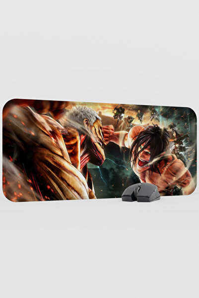 mousepad bastir Attack on Titan Anime V3 - 70x30 XL Gaming Gumeni Protivklizn...