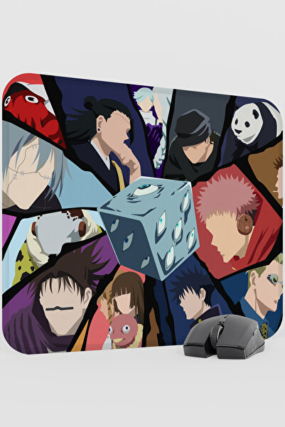 mousepad bastir لوحة ماوس مطاطية كبيرة الحجم مضادة للانزلاق بتصميم أنمي جوجوت...