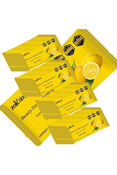 Zalcoon Refreshing Towel Wipes, Cotton Refreshment White Towels (100 Packs, 23x23cm)