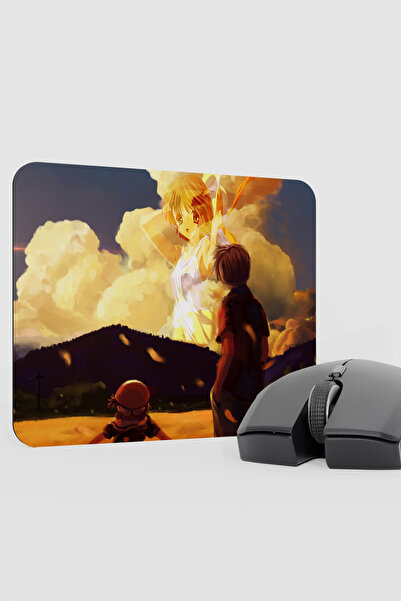 mousepad bastir Clannad After Story Anime V1 - 22X18 وسادة ماوس مطاطية للألعا...