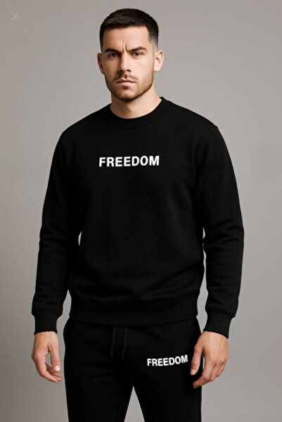 ALCİNOUS Printed Zero Collar Winter Tracksuit Set