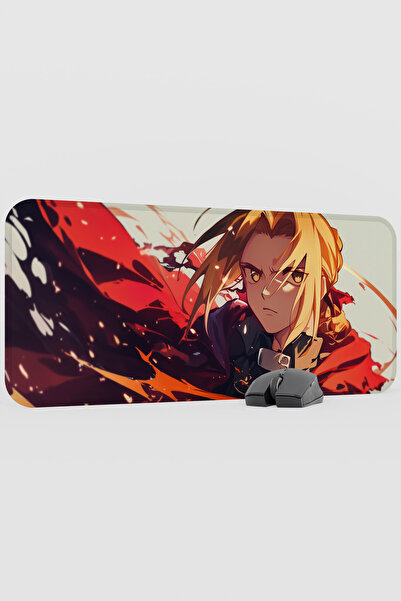 mousepad bastir Fullmetal Alchemist Anime V2 - 70x30 XL لوحة ماوس مطاطية للأل...