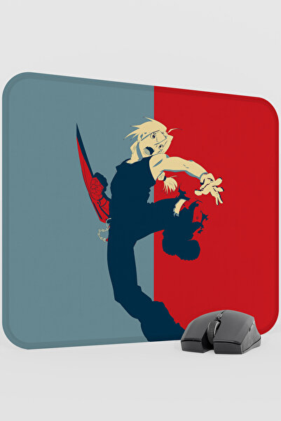 mousepad bastir Fullmetal Alchemist Anime V4 - 48X40 XL Gaming Rubber Non-Sli...