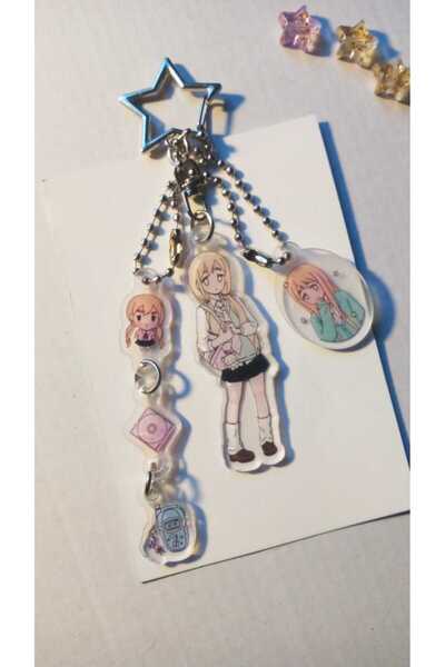 Atölye Moonlit K-on Tsumugi Kotobuki Anahtarlık K on Anime Çanta Süsü