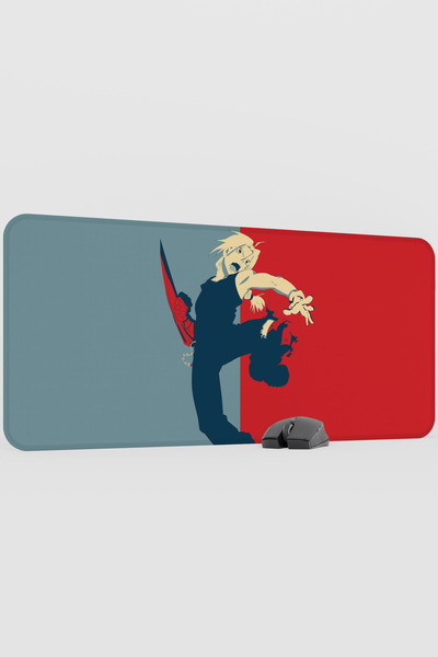 mousepad bastir Fullmetal Alchemist Anime V4 - 90X40 XXL Gaming Rubber Non-Sl...