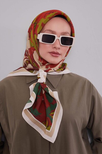 Levidor Mink Clover Pattern Aura Scarf