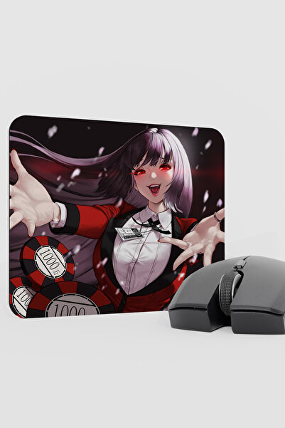mousepad bastir Kakegurui Anime V1 - 22X18 وسادة ماوس مطاطية للألعاب غير قابل...