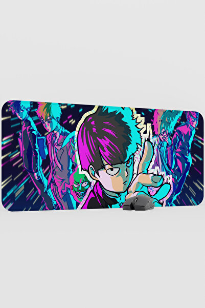 mousepad bastir Mob Psycho 100 Anime V4 - 90x40 XXL لوحة ماوس مطاطية للألعاب ...