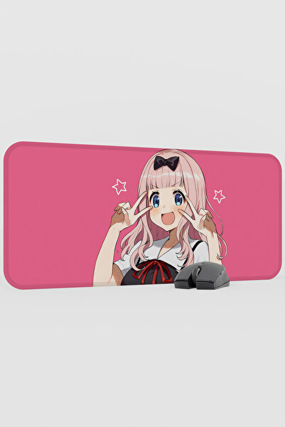 mousepad bastir Kaguya Sama Anime V5 - 70X30 XL Gaming Rubber Non-Slip Base M...