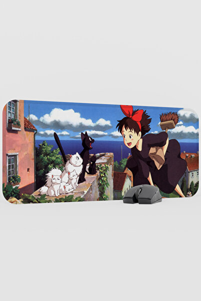 mousepad bastir kiki's delivery service Anime V1 - 70x30 XL Gaming Rubber Non...