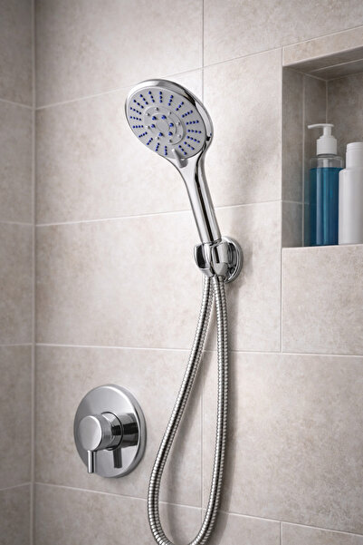 Janissary Çelik Örgülü Lüks Duş Seti – Çok Fonksiyonlu El Duşu, Paslanmaz Hor...