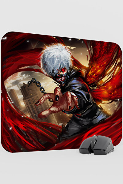 mousepad bastir Tokyo Ghoul Anime V4 - 48X40 XL Gaming Rubber Non-Slip Base M...