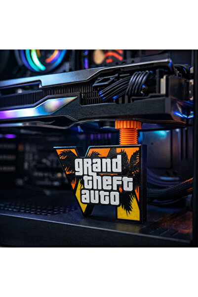 GoKa 3D Craft Grand Theft Auto VI (GTA 6) Temalı Ayarlanabilir GPU Ekran Kart...