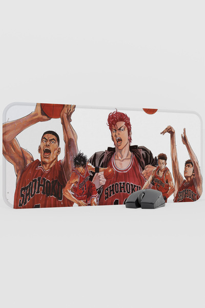 mousepad bastir Slam Dunk Anime V5 - 70X30 XL Gaming Rubber Non-Slip Base Mou...