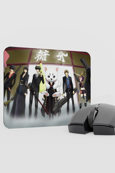 mousepad bastir Gintama Anime V2 - 22X18 وسادة ماوس مطاطية مضادة للانزلاق للأ...