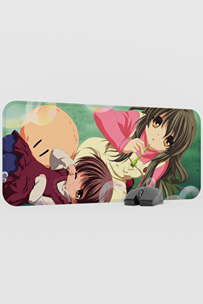 mousepad bastir Clannad After Story Anime V2 - 70x30 XL Gaming Rubber Anti-Sl...