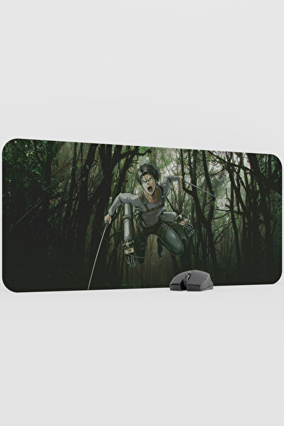 mousepad bastir لوحة ماوس ليڤي أكرمان أنيمي V2 - مقاس 90×40 سم كبيرة الحجم لل...
