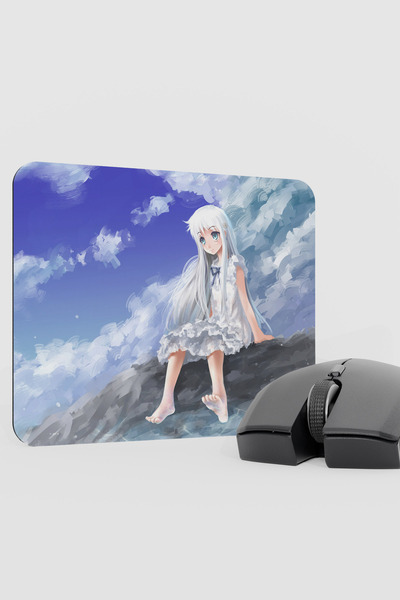 mousepad bastir Anohana Anime V4 - 22X18 وسادة ماوس مطاطية مضادة للانزلاق للأ...