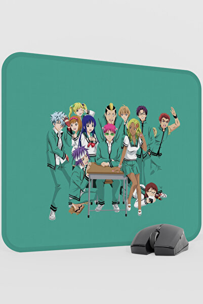 mousepad bastir Saiki Kusuo Anime V4 - 48X40 XL لوحة ماوس مطاطية للألعاب غير ...