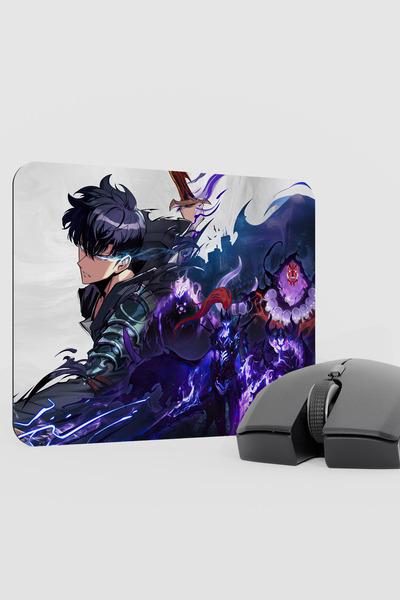 mousepad bastir Solo Leveling Anime V4 - 22X18 Ігрова гумова нековзна підстав...