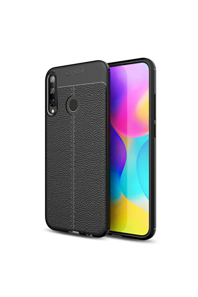 TechTrove Huawei P40 Lite E İçin Uyumlu Deri Tasarımlı Elde Kaymaz Korumalı S...