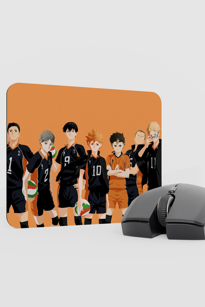 mousepad bastir Haikyuu Anime V1 - 22X18 وسادة ماوس مطاطية مضادة للانزلاق للأ...