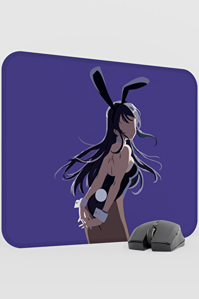 mousepad bastir Bunny Girl Senpai Anime V2 - 48X40 XL Gaming Rubber Non-Slip Base Mouse Pad Mouse Mat
