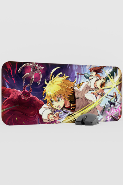 mousepad bastir Nanatsu no Taizai Anime V1 - 70x30 XL لوحة ماوس مطاطية للألعا...