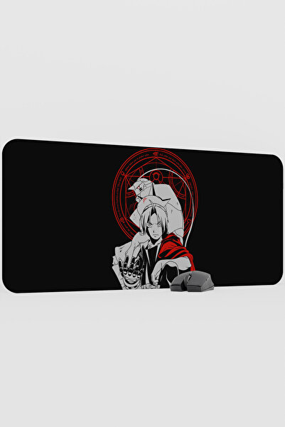 mousepad bastir Fullmetal Alchemist Anime V5 - 90X40 XXL Gaming Rubber Non-Sl...