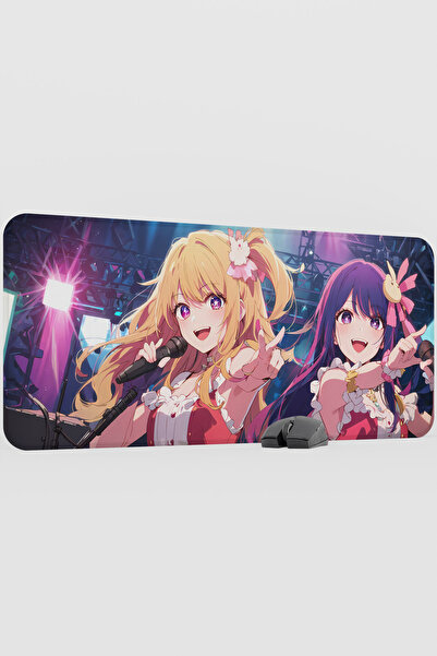 mousepad bastir Oshi No Ko Anime V5 - 90X40 XXL Gaming Rubber Non-Slip Base M...