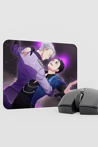 mousepad bastir Yuri on Ice Anime V5 - 22X18 Gaming Гумова нековзна основа Mo...