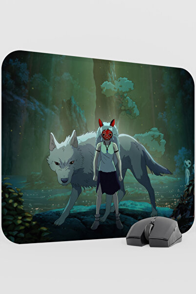 mousepad bastir Mononoke hime Anime V1 - 48X40 XL لوحة ماوس مطاطية للألعاب غي...