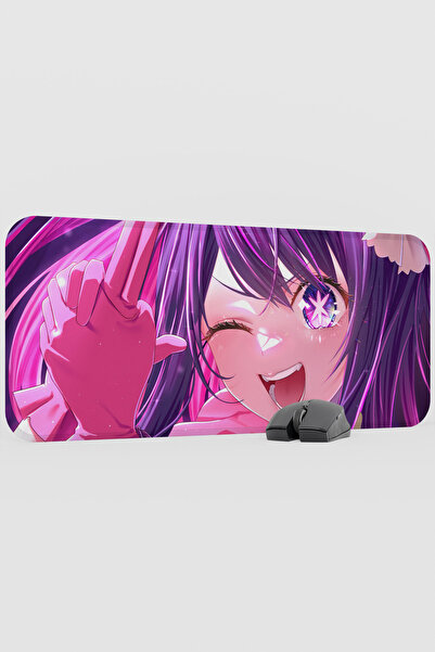 mousepad bastir وسادة ماوس مطاطية كبيرة الحجم مضادة للانزلاق بتصميم أنمي Oshi...