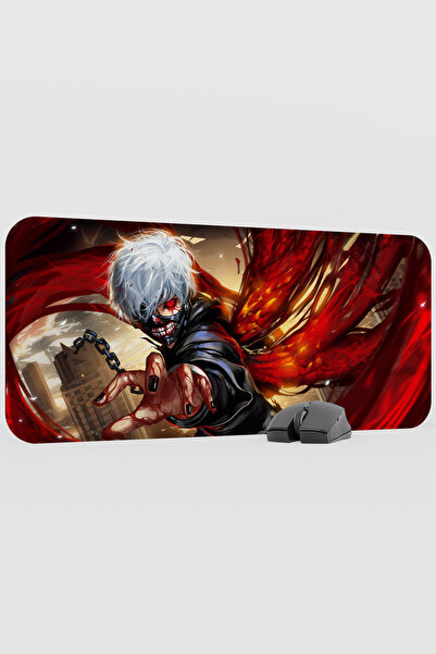 mousepad bastir Tokyo Ghoul Anime V4 - 70X30 XL Gaming Rubber Non-Slip Base M...
