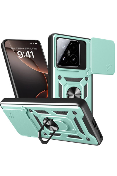 NANOSPACE Silicone Cover Case with Lens Ring Compatible with Mi 15t