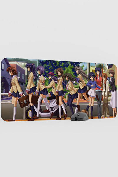 mousepad bastir Clannad After Story Anime V4 - 90x40 XXL لوحة ماوس مطاطية للأ...