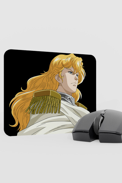 mousepad bastir Ginga Eiyuu Densetsu Anime V1 - 22X18 وسادة ماوس مطاطية للألع...